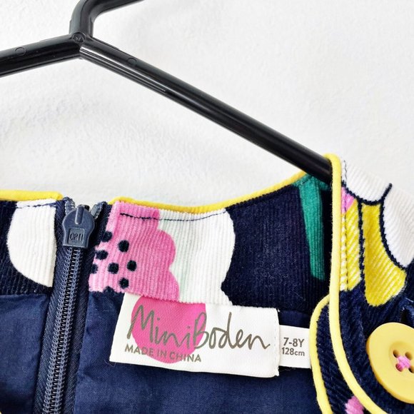 Mini Boden Corduroy Tulip Dress | Size 7/8 - Picture 4 of 4